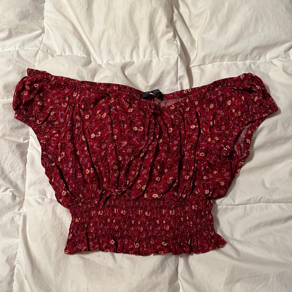 Off the Shoulder Crop Top